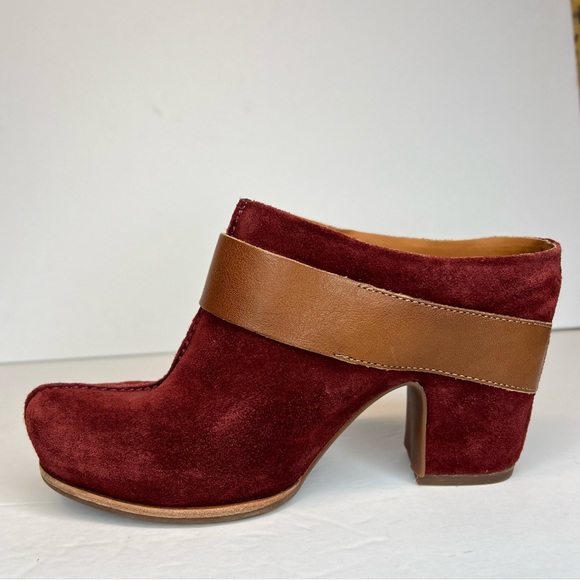 Kork-Ease Womens Shanaya Clog Rust Red Suede Leather Block Heel Mules Sz 7M LKNW - Picture 7 of 16
